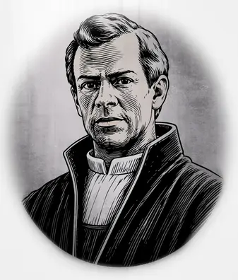 Michael Sattler (1490 bis 1527), posthumes Porträt.