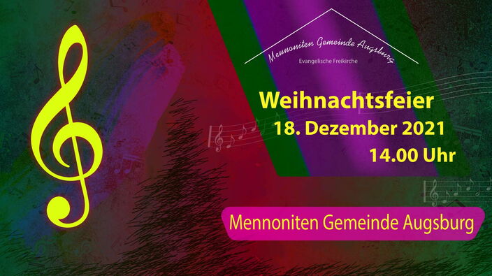 Weihnachten, Mennoniten Gemeinde Weihnachtsfeier, Christfest 2022.