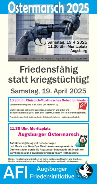 Ostermarsch Augsburg 2025 Ostermarsch Augsburg 2025