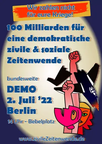 Demo, Wir zahlen nicht für eure Kriege.