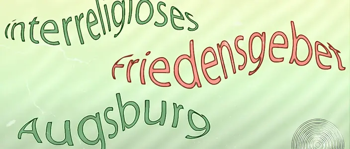 Friedensgebet vor Ostermarsch, von Christen und Muslimen, Interreligiöses Gebet.