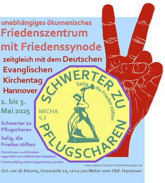 Ökumenisches Friedenszentrum mit Friedenssynode, Hannover. Ökumenisches Friedenszentrum mit Friedenssynode, Hannover.