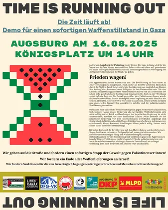 Demo Waffenstillstand Gaza Demo Waffenstillstand Gaza