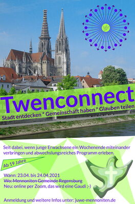 juwe Mennoniten Regensburg, Twenconnect, Jugendwerk Süddeutscher Mennonitengemeinden. juwe Mennoniten Regensburg, Twenconnect, Jugendwerk Süddeutscher Mennonitengemeinden.