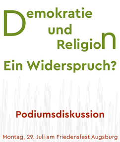 Friedensfest Demokratie und Religion in Augsburg.