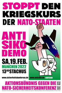 AntiSIKO Demo München, Stoppt den Kriegskurs der NATO-Staaten.