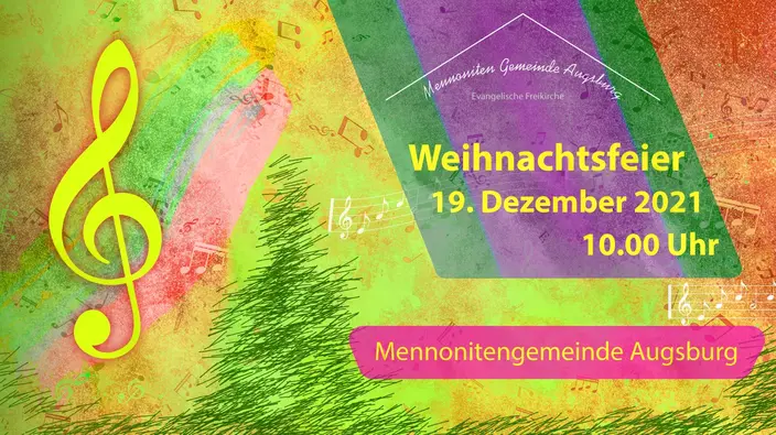 Weihnachten, Mennoniten Weihnachtsfeier, Christfest 2021, Christtag. Weihnachten, Mennoniten Weihnachtsfeier, Christfest 2021, Christtag.
