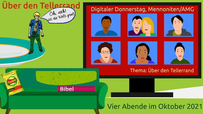 Digitale Donnerstag Mennoniten, Digitaler, Digital Thursday Mennonites, Menonitas Jueves digital, digital Donnerstag.