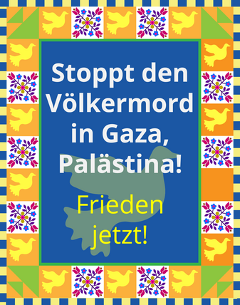Völkermord stoppen, stoppt den Genozid!