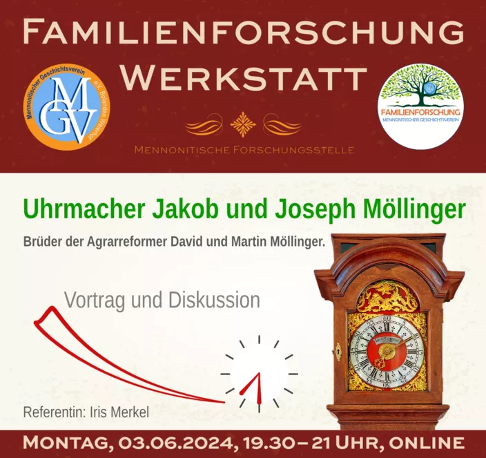mennonitische Uhrmacher Johann-Jacob und Joseph Möllinger.