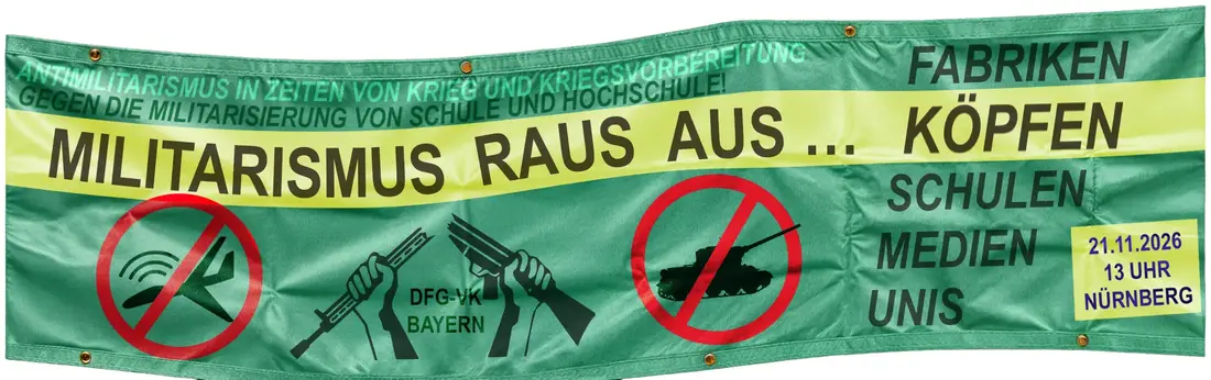 Gegen die Militarisierung von Schule und Hochschule!