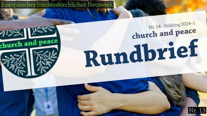 ›church and peace‹ Rundbrief Frühling 2024, Rundschreiben, Newsletter.
