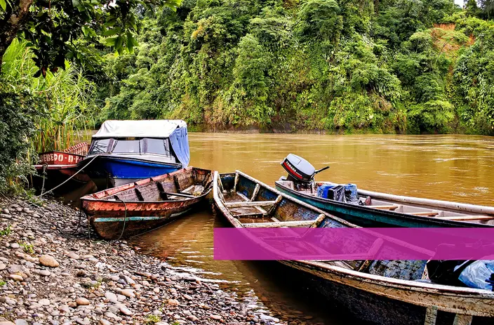 The Chocó Department in Colombia is known for its rivers and lush landscape