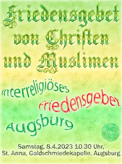 Friedensgebet von Christen und Muslimen, Interreligiöses Gebet. Friedensgebet von Christen und Muslimen, Interreligiöses Gebet.