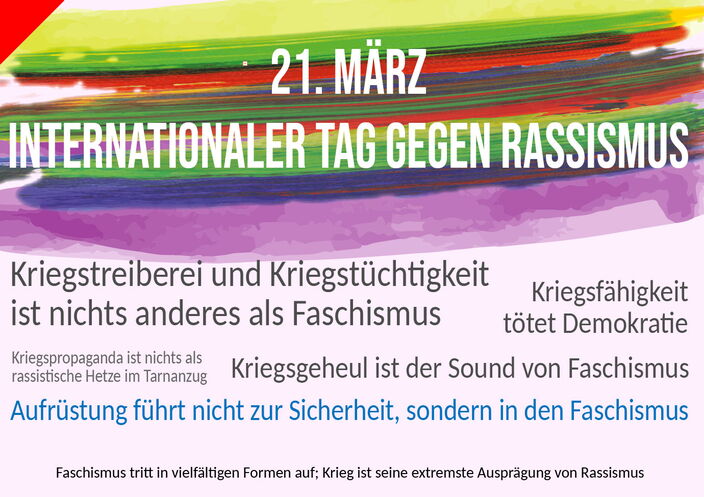 Internationaler Tag gegen Rassismus Internationaler Tag gegen Rassismus