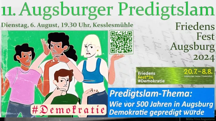 11. Augsburger Predigtslam, am Augsburger Friedensfest, #Demokratie.