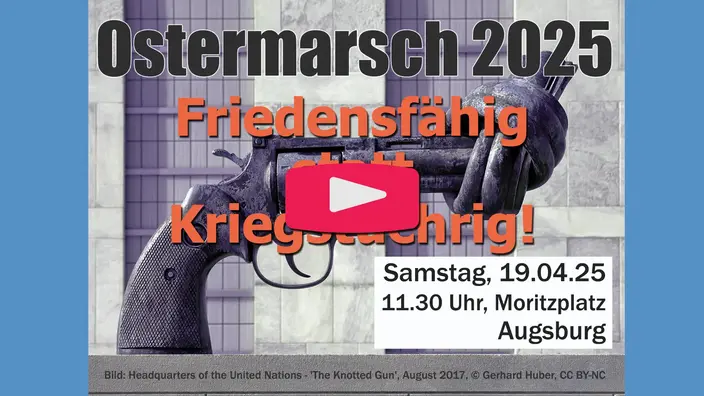 Reden, Vorträge, Augsburger Ostermarsch 2025.
