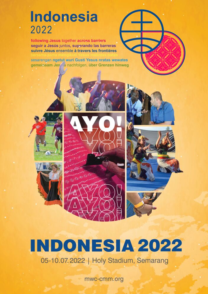 Mennonite World Conference Assembly, Ayo! Indonesia 2022, Logo, Poster, Plakat Mennonitische Weltkonferenz Weltversammlung