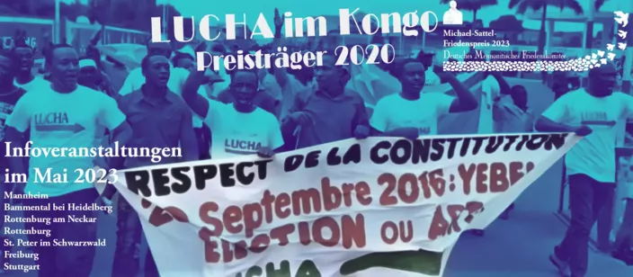 Michael-Sattler-Friedenspreis an LUCHA im Kongo