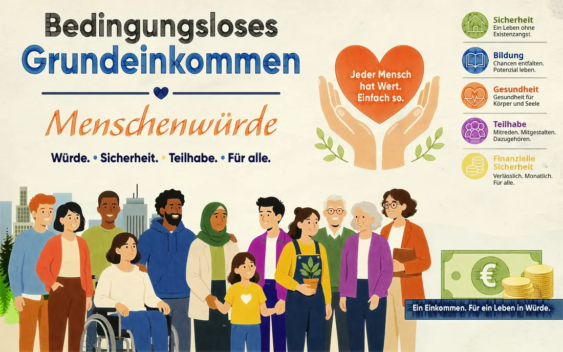 Bedingungsloses Grundeinkommen.