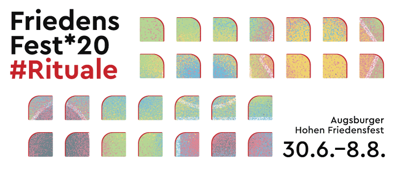 Augsburger Friedensfest, Hohes Friedensfest Augsburg, Friedensfestprogramm 2020. Logo, Rituale