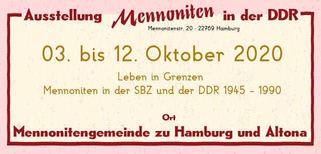 Mennoniten in der DDR, Mennoniten in der Deutschen Demokratischen Republik