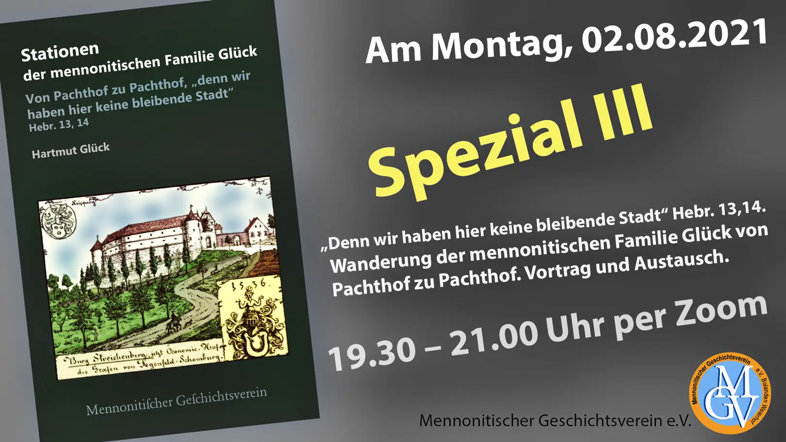 Mennonitischer Geschichtsverein, Forschungsstelle. Wanderung der mennonirischen Familie Glück von Pachthof zu Pachthof.