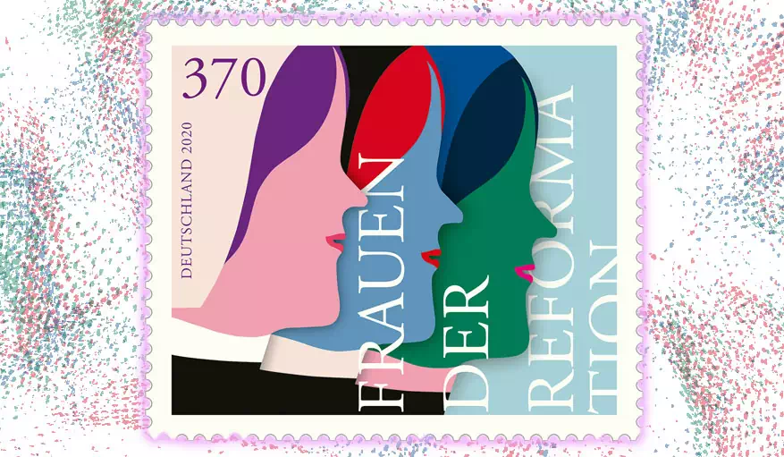 Briefmarke zu Ehren von „Frauen der Reformation“, Sonderbriefmarke, Sonderpostwertzeichen