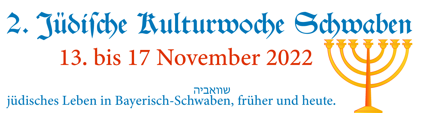 2. Jüdische Kulturwoche Schwaben / Augsburg, in Bayern
