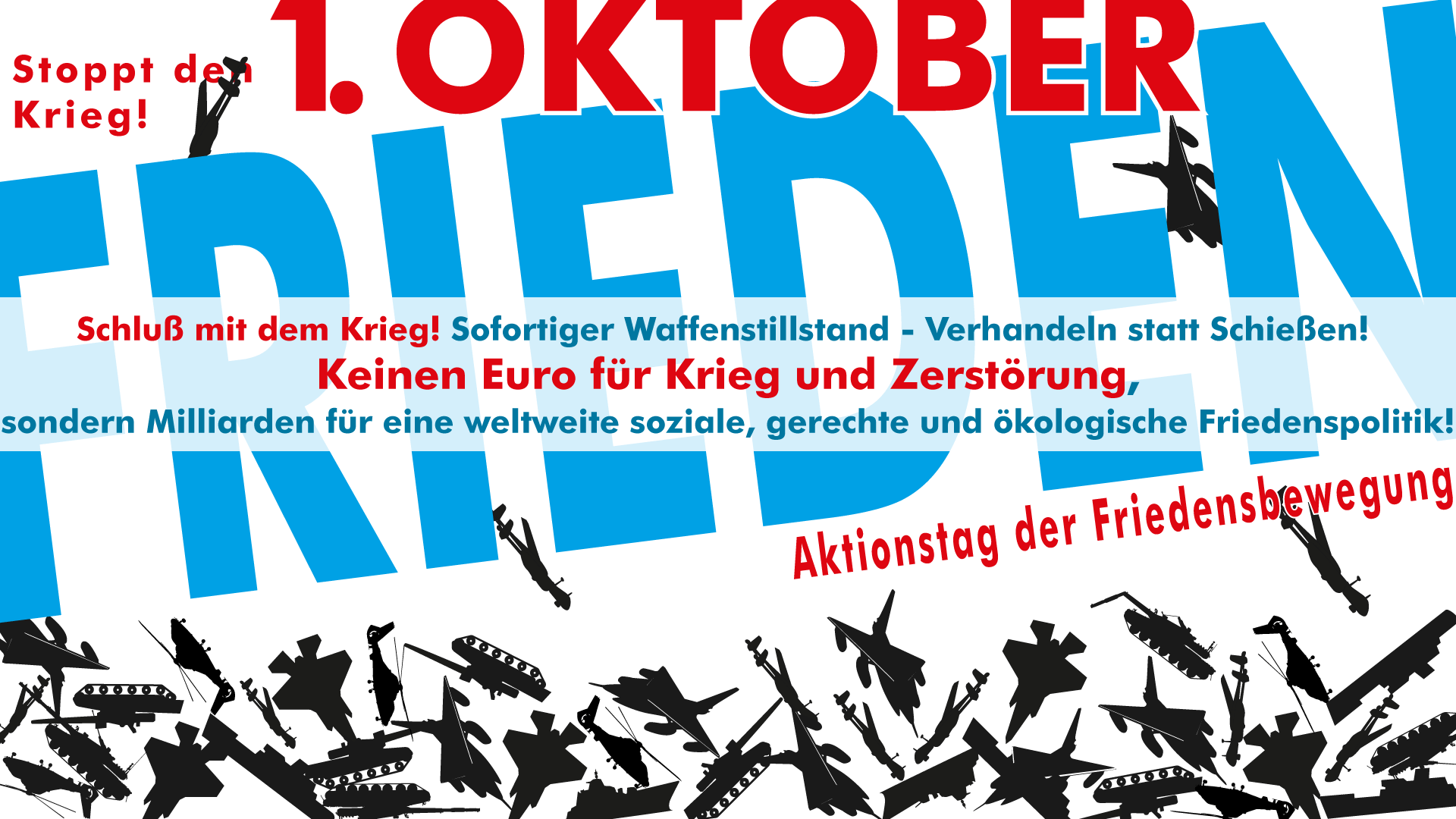München »Keinen Euro für Krieg und Zerstörung!« Demo / Aktionstag München.