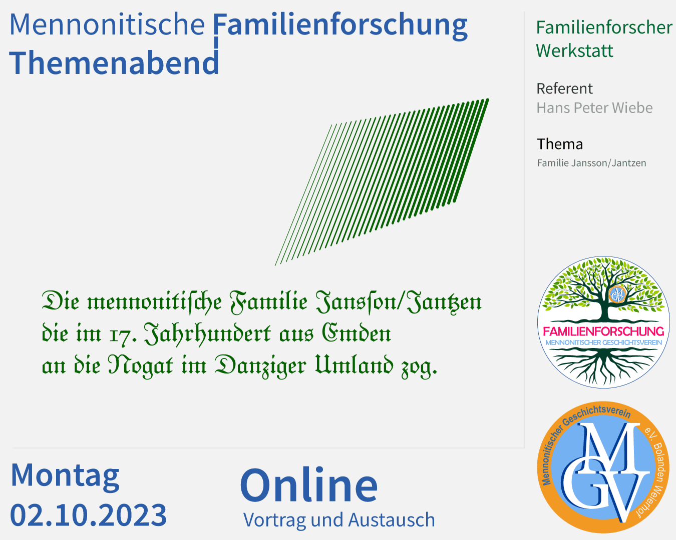 Mennonitische Familienforschung Familie Jansson Jantzen.