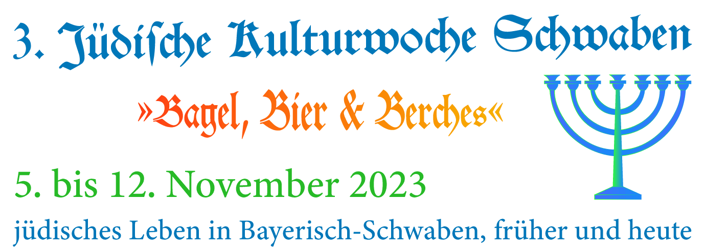 3. Jüdische Kulturwoche Schwaben / Augsburg, in Bayern.