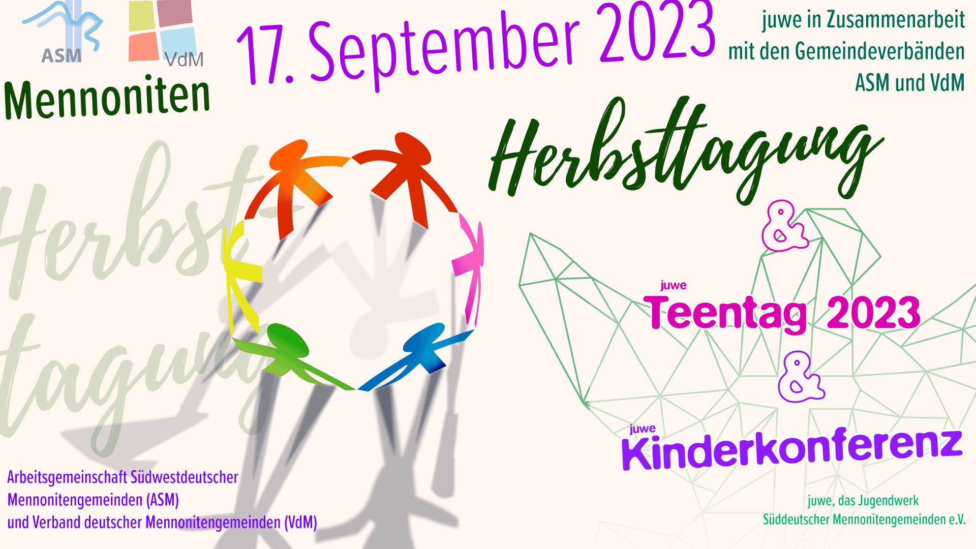Herbsttagung Mennoniten mit Teentag und Kinderkonferenz 2023.