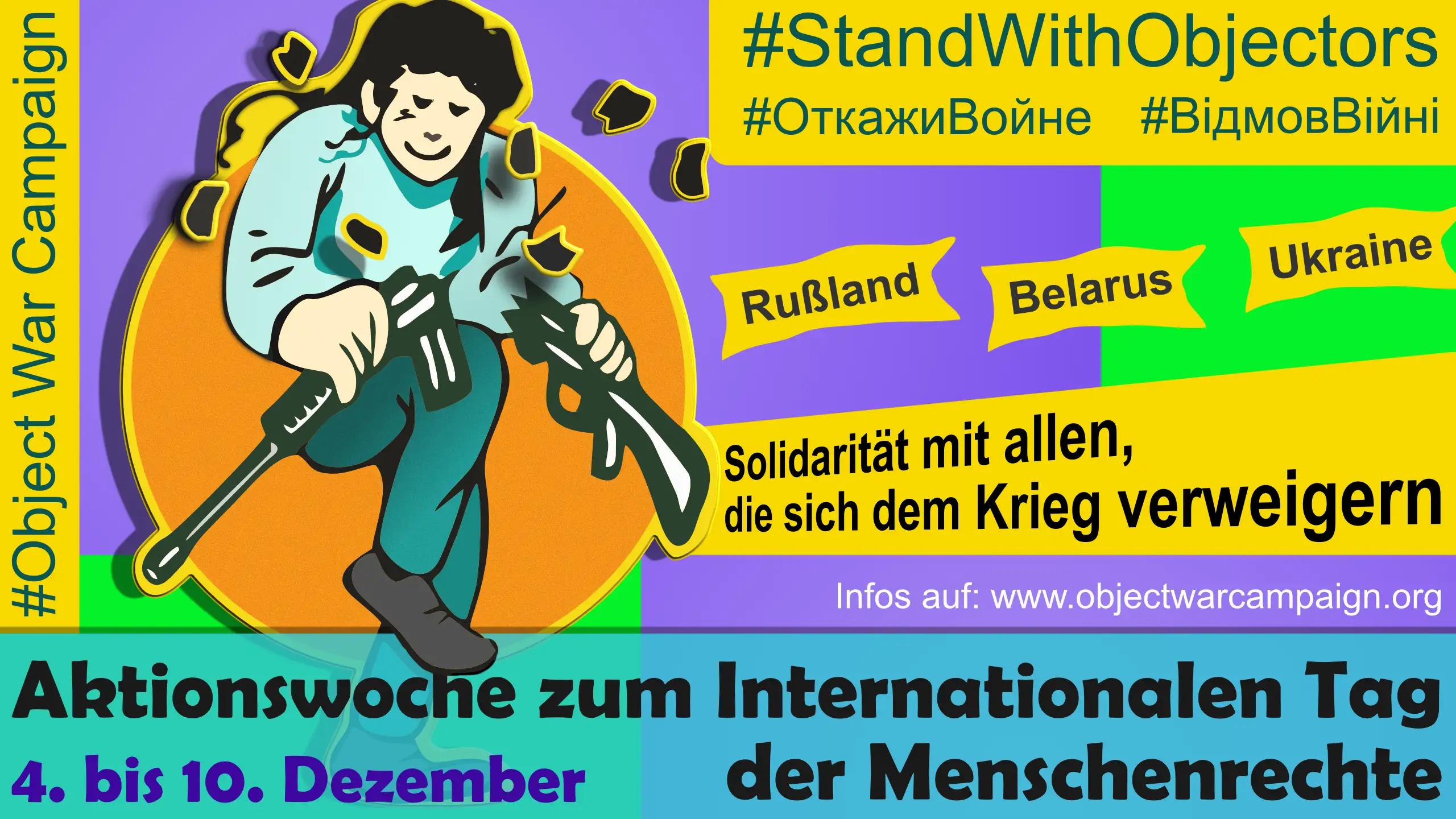 Internationalen Tag der Menschenrechte #ObjectWarCampaign #StandWithObjectors