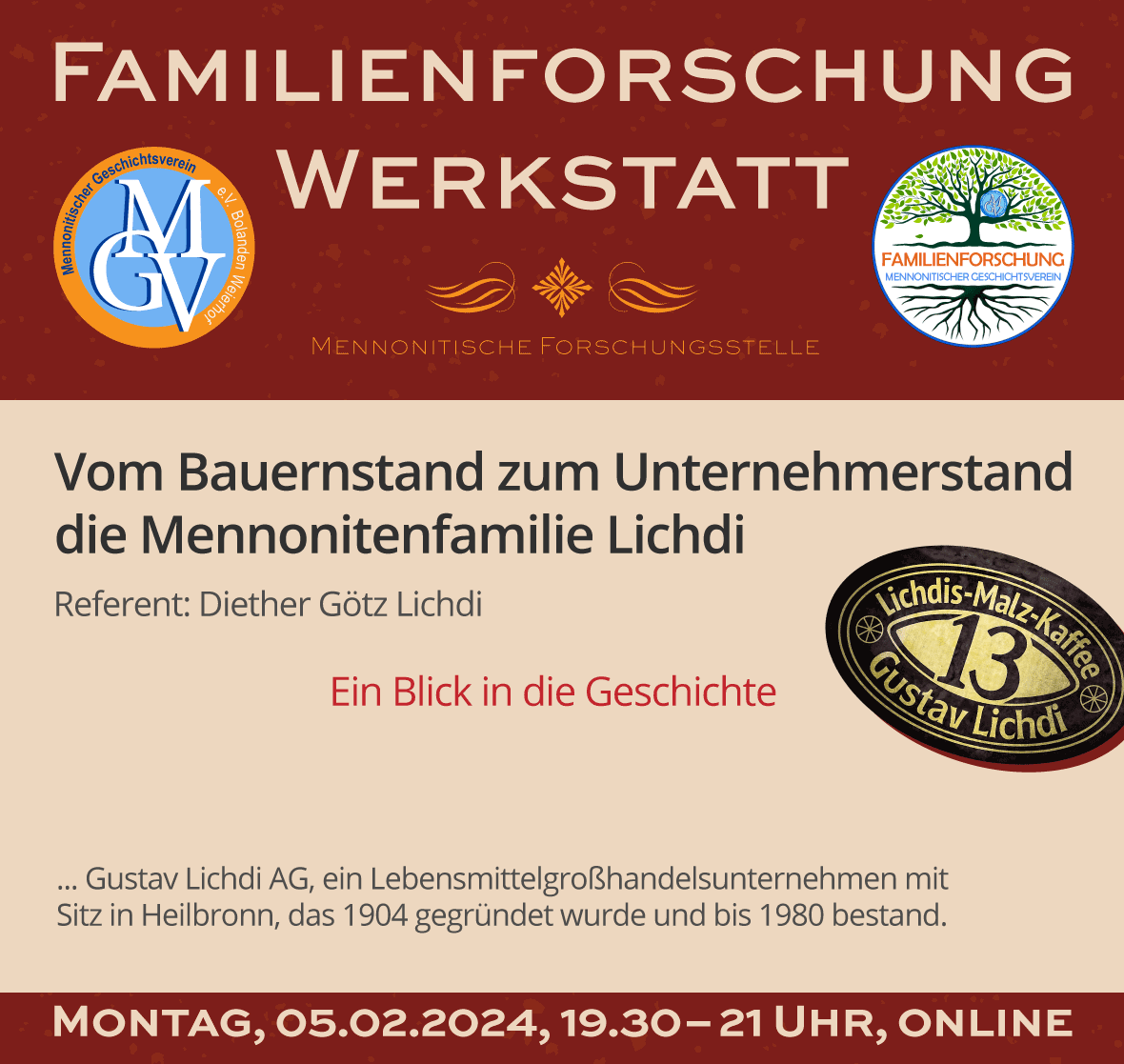 Familienforschung Lichdi, Mennoniten Geschichtsverein.
