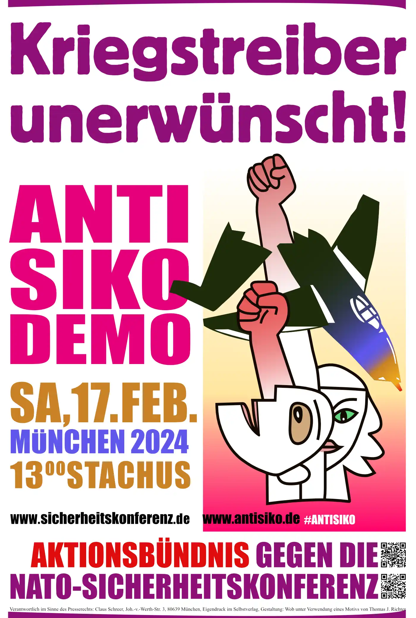 Anti–Siko–Demo 2024.
