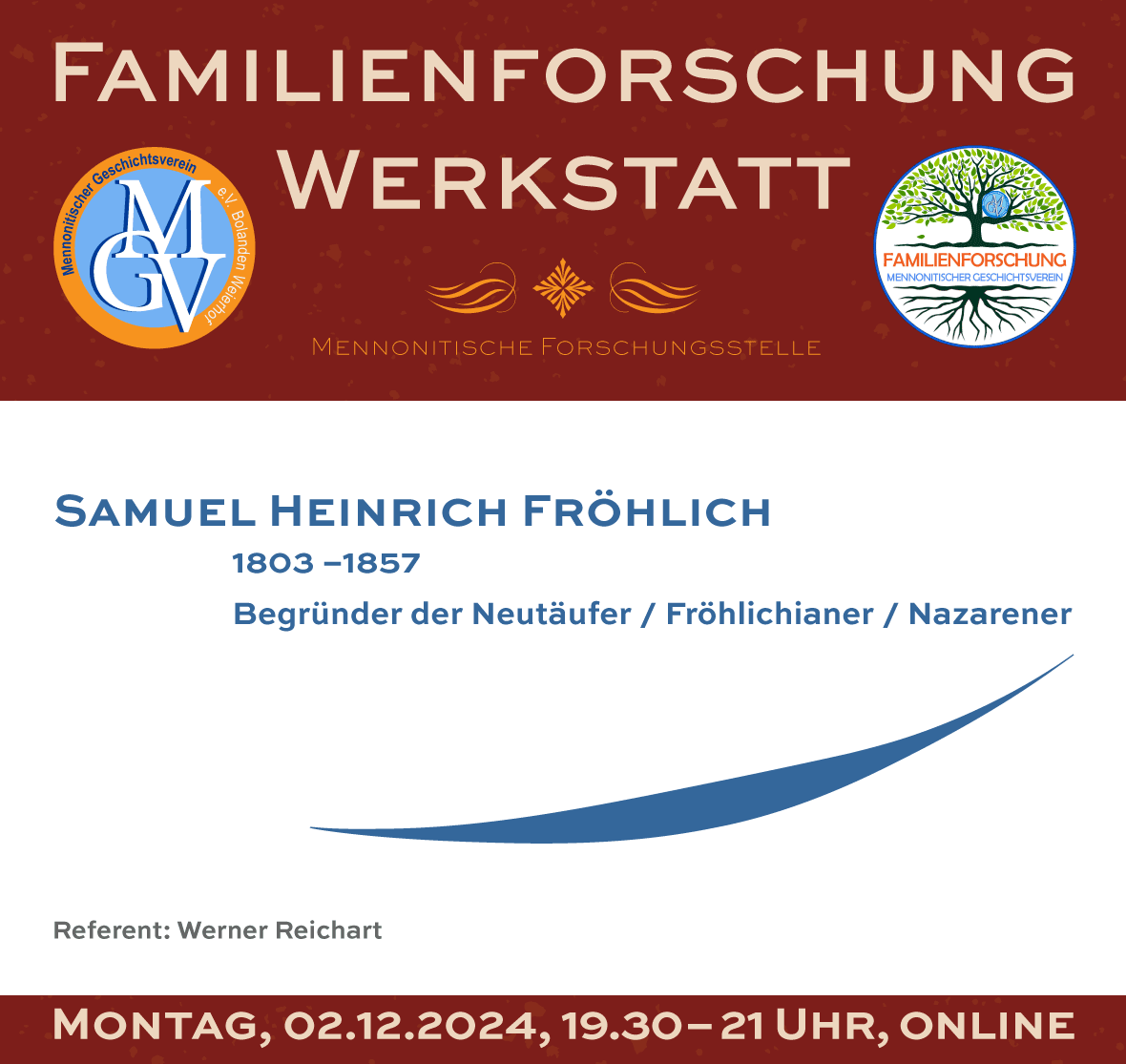 Samuel Fröhlich, Familienforungswerkstatt.