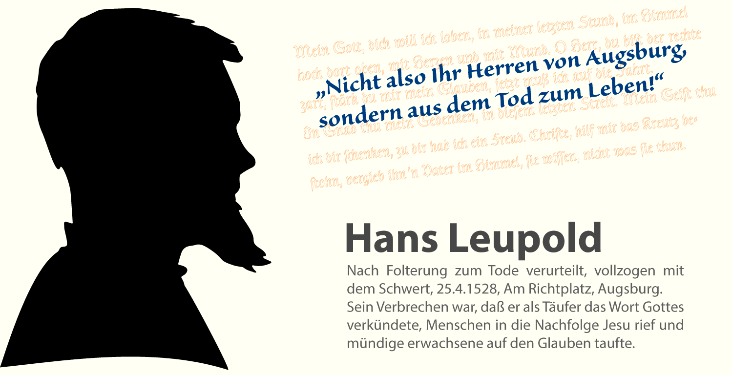 Hans Leupold, Leupold Hans, Leopold Schneider, Wiedertäufer Täufer.